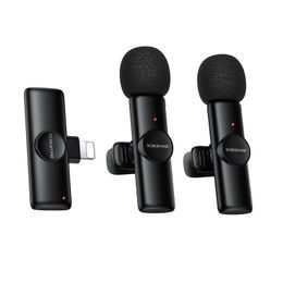 Borofone BFK16A Bezdrátový mikrofon Lightning, 2 kusy, černý