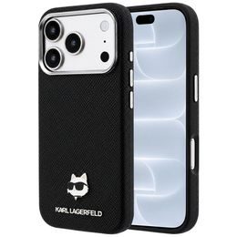Karl Lagerfeld Grained Leather KH Metal MagSafe ümbris iPhone 17 Pro / 18 Pro – must