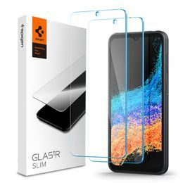 Spigen Glas.Tr Slim Folie de sticlă securizată 2 bucăți, Samsung Galaxy Xcover 6 Pro