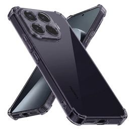 Techsuit Shockproof prozirna maska, Xiaomi 17T Pro, dimno crna