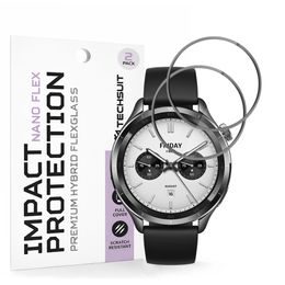 Techsuit Nano Flex, Xiaomi Watch S4, 2 komada, crna