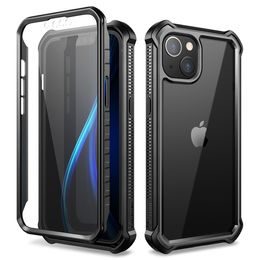 Dexnor 360 Clear etui iPhone 13, črn