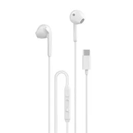 Dudao X3C Sluchátka USB-C 1,2 m, bílá