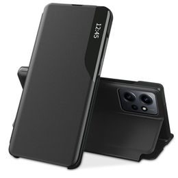 Eco Leather View Case, Xiaomi Redmi Note 12 4G / LTE, neagră