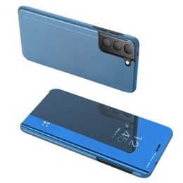 Clear View kék tok Samsung Galaxy S21 FE telefonhoz
