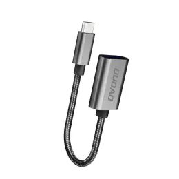 Adapter Dudao USB na USB-C, szary