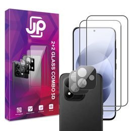 JP 5D Combo pack, Set 2 folii sticlă securizată 5D și 2 protecții cameră foto, Xiaomi Redmi Note 17 5G