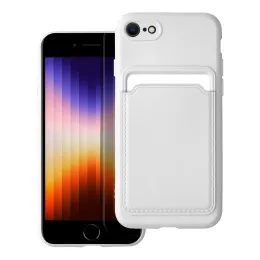 Husă Card Case, iPhone 7 / 8 / SE 2020, albă