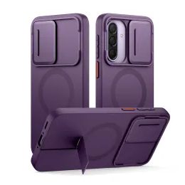 Suritch MagSafe Kickstand Camprotector tok Samsung Galaxy A37 / A36, lila