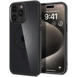 Spigen Ultra Hybrid Mag z MagSafe, iPhone 15 Pro Max, mroźna czerń