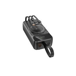 MagSafe 15W bezdrátová PowerBanka, 30 000 mAh se 3 integrovanými kabely, velikost XL, černá