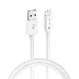 Cablu Forcell USB A - Lightning, MFi, 2,4A/5V, 12W, C703, 1 m, alb