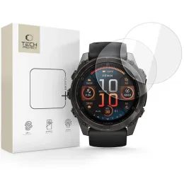 Tech-Protect Zaščitno kaljeno steklo Glass Fit+, Garmin Fenix 8 (51 mm), 2 kosa