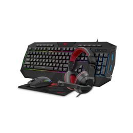 Havit GAMENOTE KB675CM Gaming set 4 în 1, căști + tastatură + mouse + mousepad