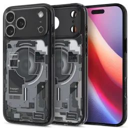 Spigen Ultra Hybrid Mag с MagSafe, iPhone 17 Pro, zero one, черен