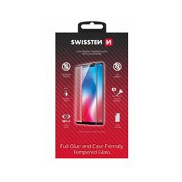 Swissten Full Glue, Color frame, Case friendly, Zaštitno kaljeno staklo, Apple iPhone 14 Pro, crna