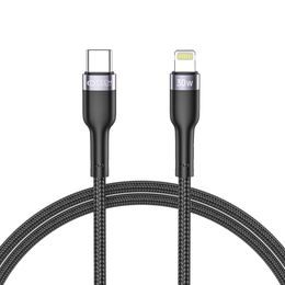 Tech-Protect UltraBoost USB-C - Lightning kabel, PD30W / 3A, 0,25 m, černý