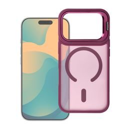 iPhone 17 Pro / 18 Pro dėklas – Forcell F-Protect Shadow Stand Premium MagSafe su stovu – raudona