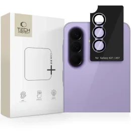 Tech-Protect Camring Fit+, geam protector pentru camera foto, Samsung Galaxy A37 / A57 5G, negru