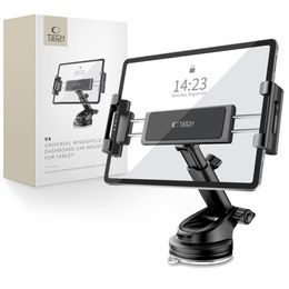 Tech-Protect V4 Univerzálny držiak tabletu na palubnú dosku / čelné sklo, čierny