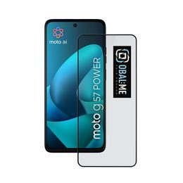 Motorola G57 Power Screenprotector - 5D Gehard glas - Zwart