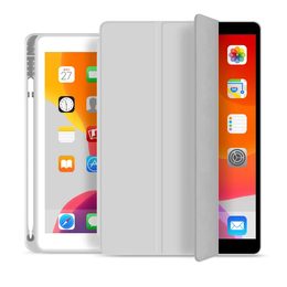JP Smart case Pen etui na tablet, iPad 10.2, 2019 / 2020 / 2021 (iPad 7 / 8 / 9), szare