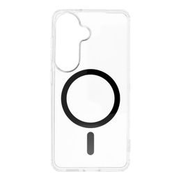 Husă Drop Glue Colorful Ring Mag cu MagSafe, Samsung Galaxy S26, negru