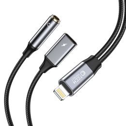 Tech-Protect UltraBoost Cable Lightning - Mini Jack 3.5mm și Lightning, negru