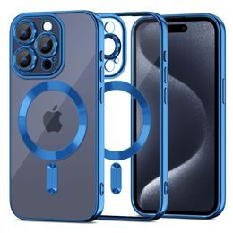 Tech-Protect MagShine, iPhone 15 Pro Max, modra