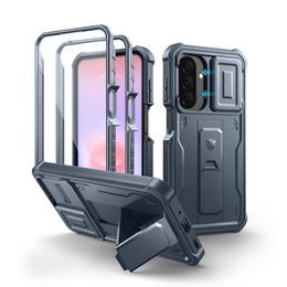 Dexnor 360 Kickstand Camprotector obal Samsung Galaxy A27, modrý