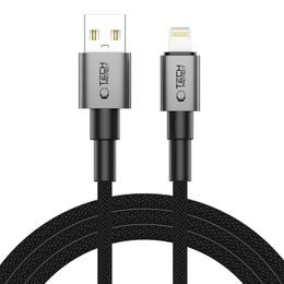 Tech-Protect UltraBoost DNA Lightning kábel, 15W/2.4A, 2m, szürke