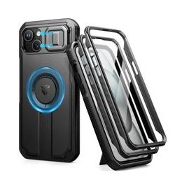 Dexnor MagSafe 360 Kickstand Schutzcover iPhone 15, schwarz