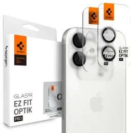 Spigen Optik.TR Ez Fit защита за камера, 2 броя, iPhone 16 / 16 Plus / 17, сребриста