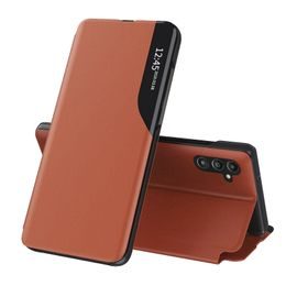 Eco Leather View Case, Samsung Galaxy A25 5G, narancssárga
