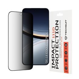 Xiaomi Poco F7 aizsargstikls – Techsuit 111D privātuma rūdītais stikls – melns