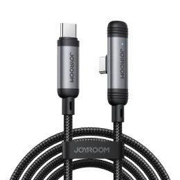 Joyroom S-A56 EnjoyX Series 90° USB-C - USB-C kábel, 60W, 1,2 m, fekete