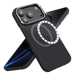 Techsuit Aramid Fiber MagSafe etui, iPhone 17 Pro Max, črn