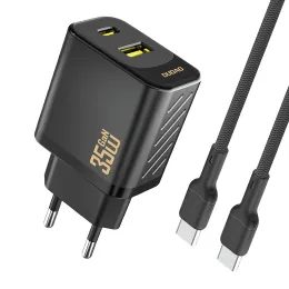 Dudao A27 MaxC nabíječka + USB-C kabel, 35W, GaN, černá