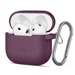 Tech-Protect szilikon tok, Apple AirPods 4 / 5, bordó