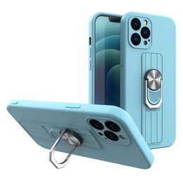 Obal Ring Case, iPhone 12 Mini, světle modrý