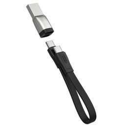XO kábel NB-Q170A PD USB-C - USB-C 0,2m, fekete 60W