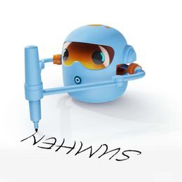 SmartArt Drawing Bot Interaktivní robot, který učí děti kreslit a rozvíjí kreativitu, modrý