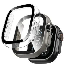 Tech-Protect Defense 2 kusy, Apple Watch Ultra 1 / 2 / 3 / 4 (49 mm), titan a priehľadný