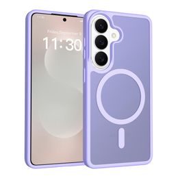 JP MagFit Colour MagSafe θήκη με μαγνήτη N52, Samsung Galaxy S26, μωβ