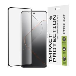 TechSuit 111D Zaščitno kaljeno steklo, Xiaomi 14 Pro, črn