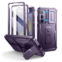 Dexnor 360 Kickstand Camprotector obal Samsung Galaxy S24 Plus, fialový