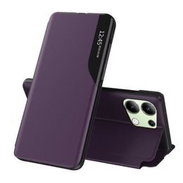 Eco Leather View Case, Xiaomi Redmi Note 13 4G, violet