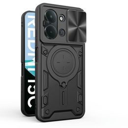 Θήκη Camshield Ring, Xiaomi Redmi 15C, μαύρη