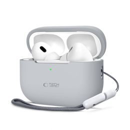 Tech-Protect Silikonska maska, Apple AirPods Pro 1 / 2, siva