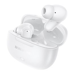 Borofone BW96 Bluetooth Kopfhörer Mellow mit ANC + ENC - Kabellose In-Ear Ohrhörer - Weiß